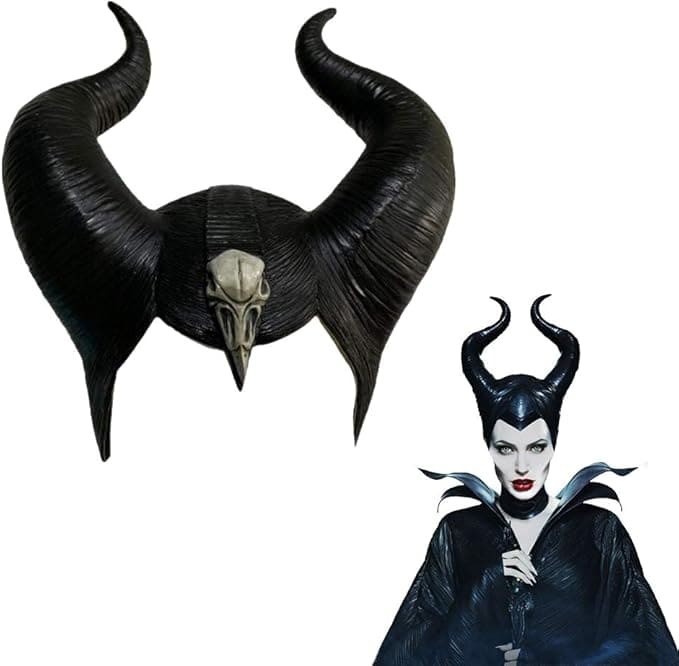 Maska z okazji Halloween z filmu Maleficent dla chłopców (dzieci) lub dorosłych