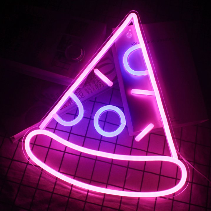 pizza - logo neonu LED