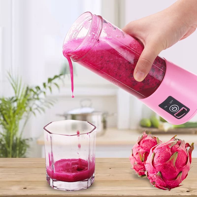 Blender podróżny Smoothie różowy dla kobiet